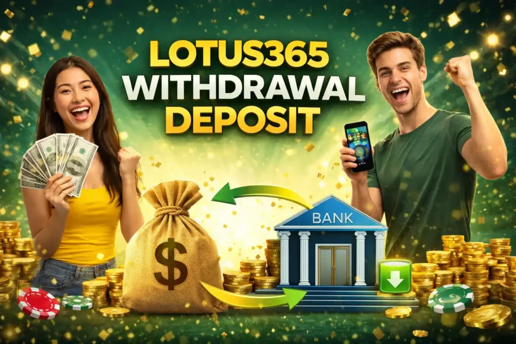 lotus365 withdrawal and deposit