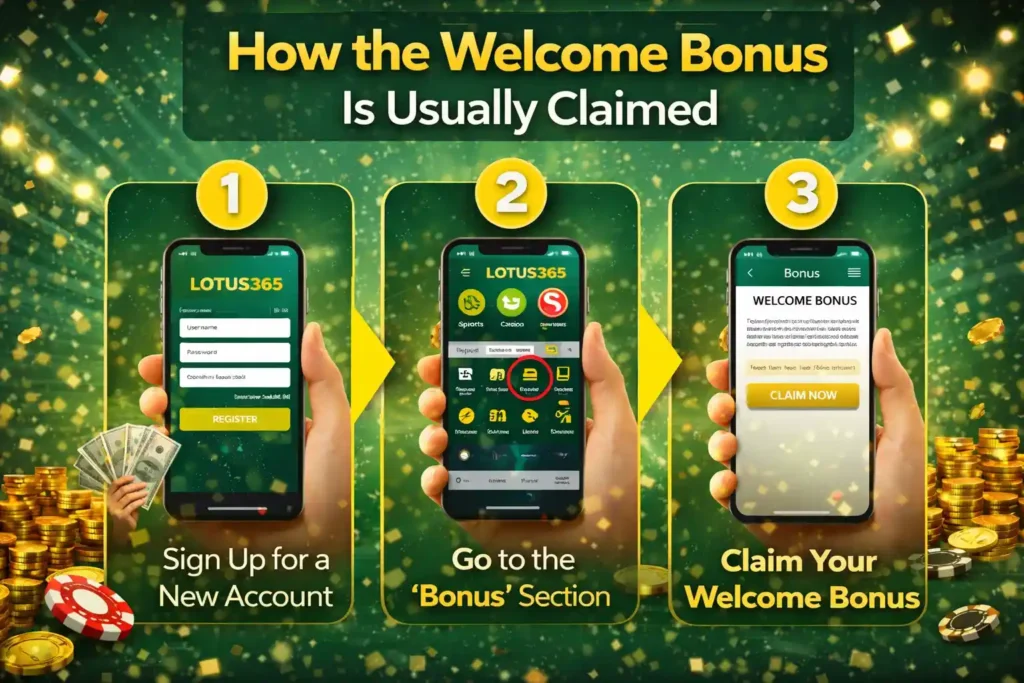 Lotus365 Welcome Bonus