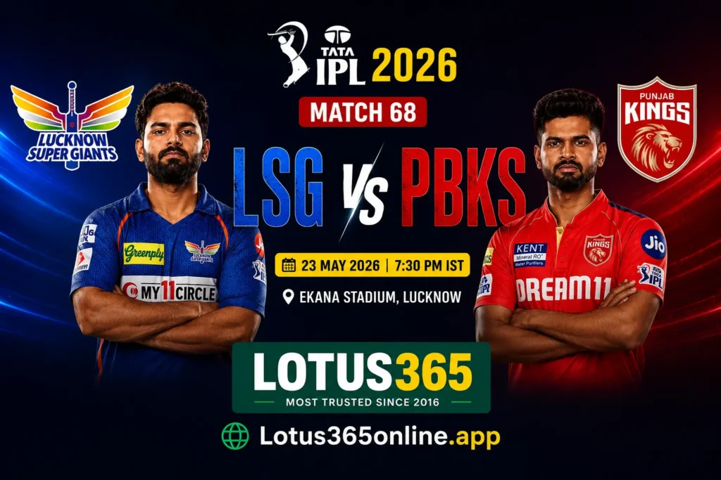 LSG vs PBKS Match Preview & Prediction 1 Lotus 365