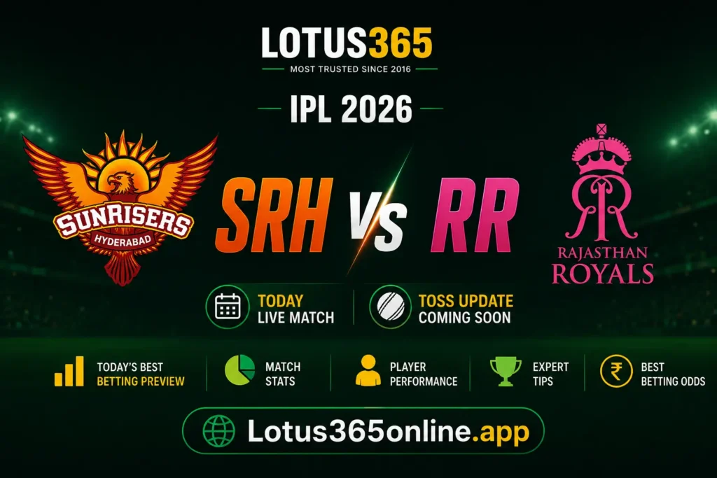 Lotus Cricket Betting Guide: SRH vs RR IPL Playoff Match Prediction, Analysis & Live Insights 1 Lotus Cricket Betting