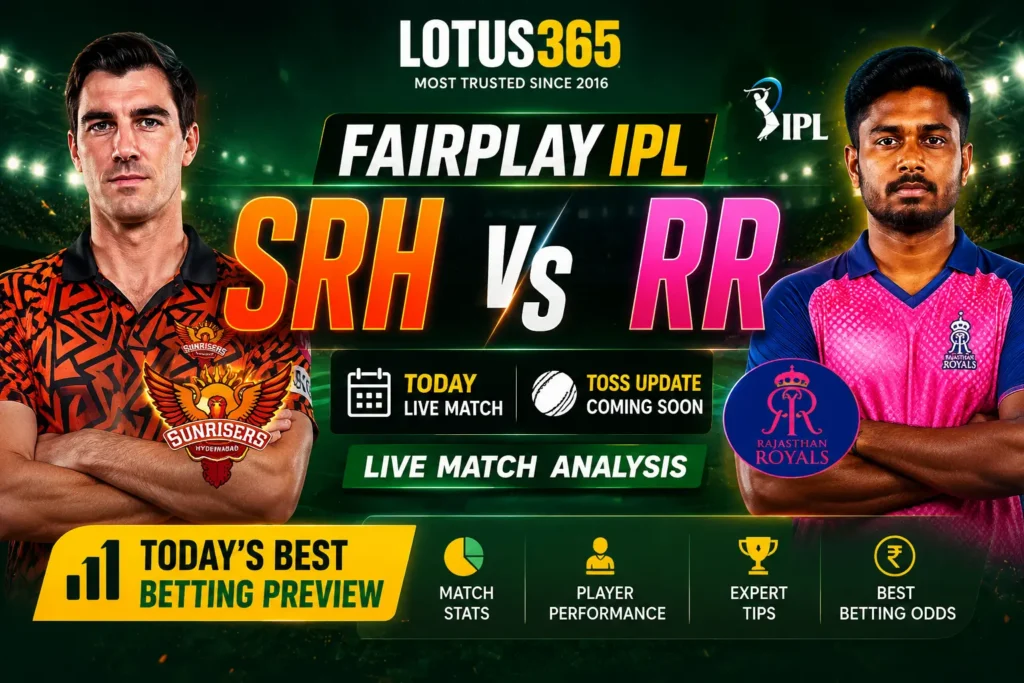 Lotus Cricket Betting Guide: SRH vs RR IPL Playoff Match Prediction, Analysis & Live Insights 1 Lotus Cricket Betting