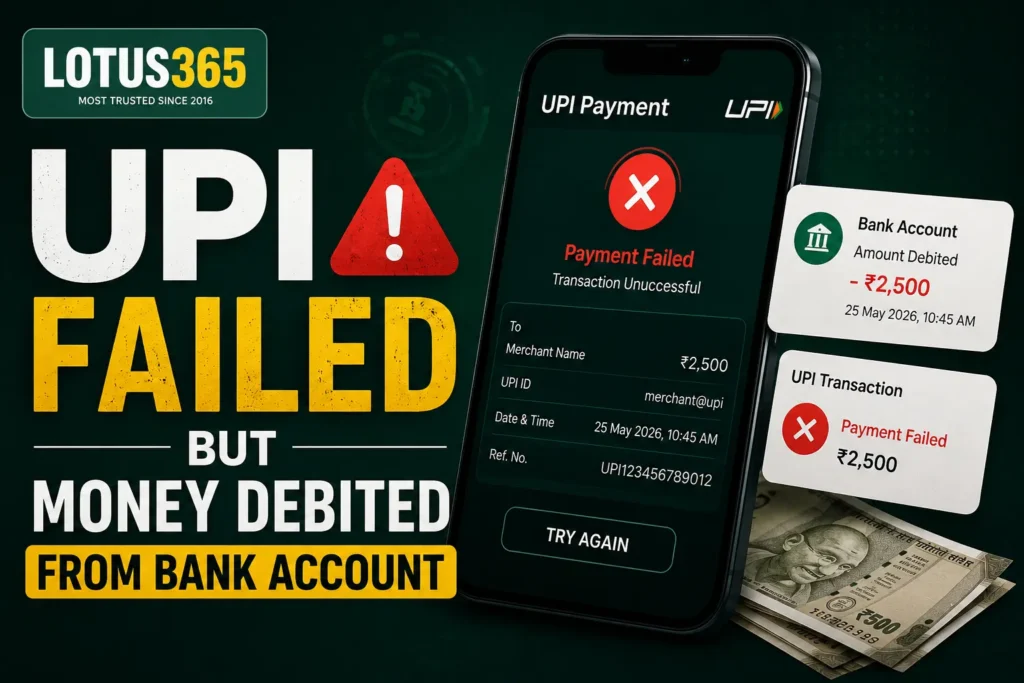 Lotus365 Deposit Failed? Complete Fix Guide for Pending Payments (2026) 2 Lotus365 Deposit