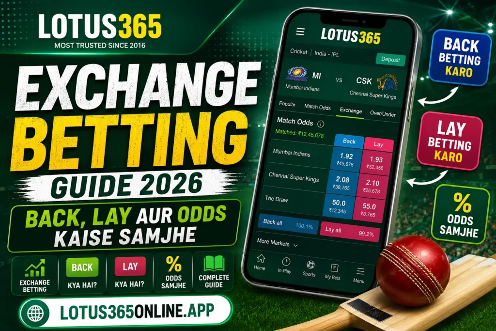 Lotus365 Exchange Betting