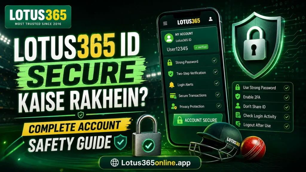 Lotus365 ID Secure Kaise Rakhein? Complete Account Safety Guide 1 Lotus365 ID