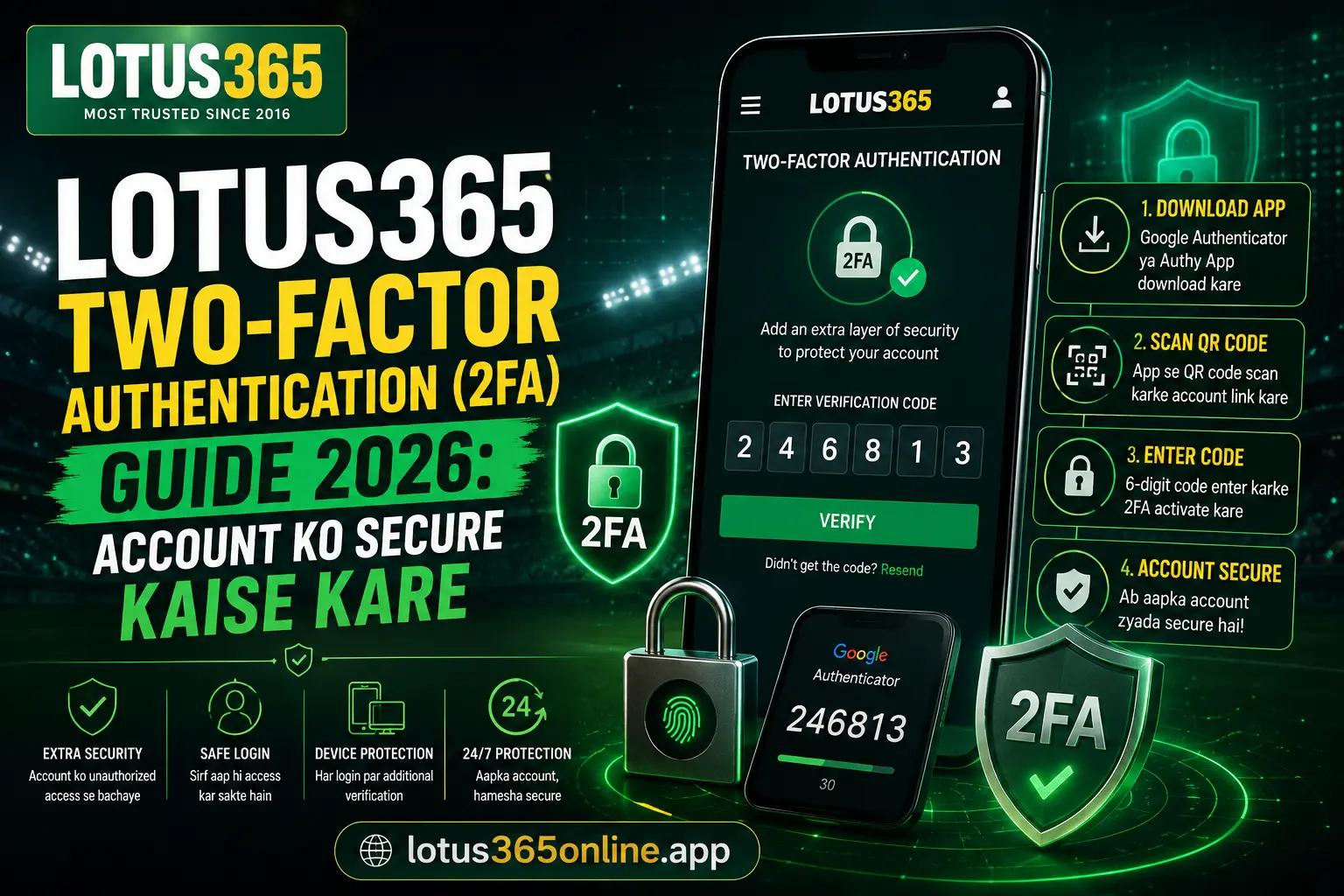Lotus365 Two Factor Authentication