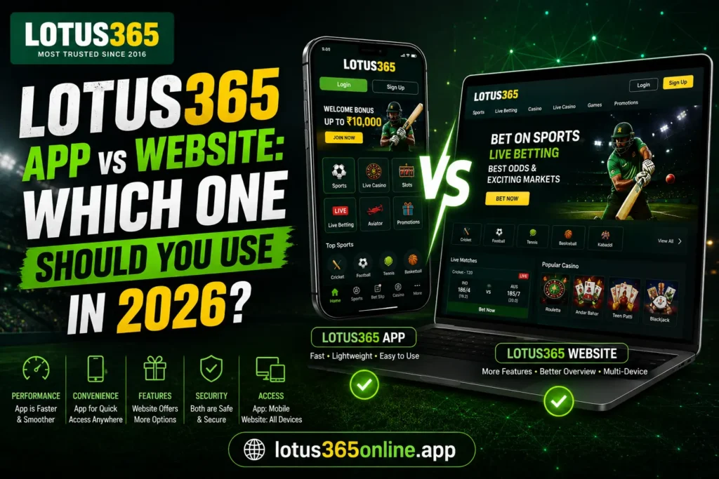 Lotus365 App vs Website: Which One Should You Use in 2026? 1 lotus365 app